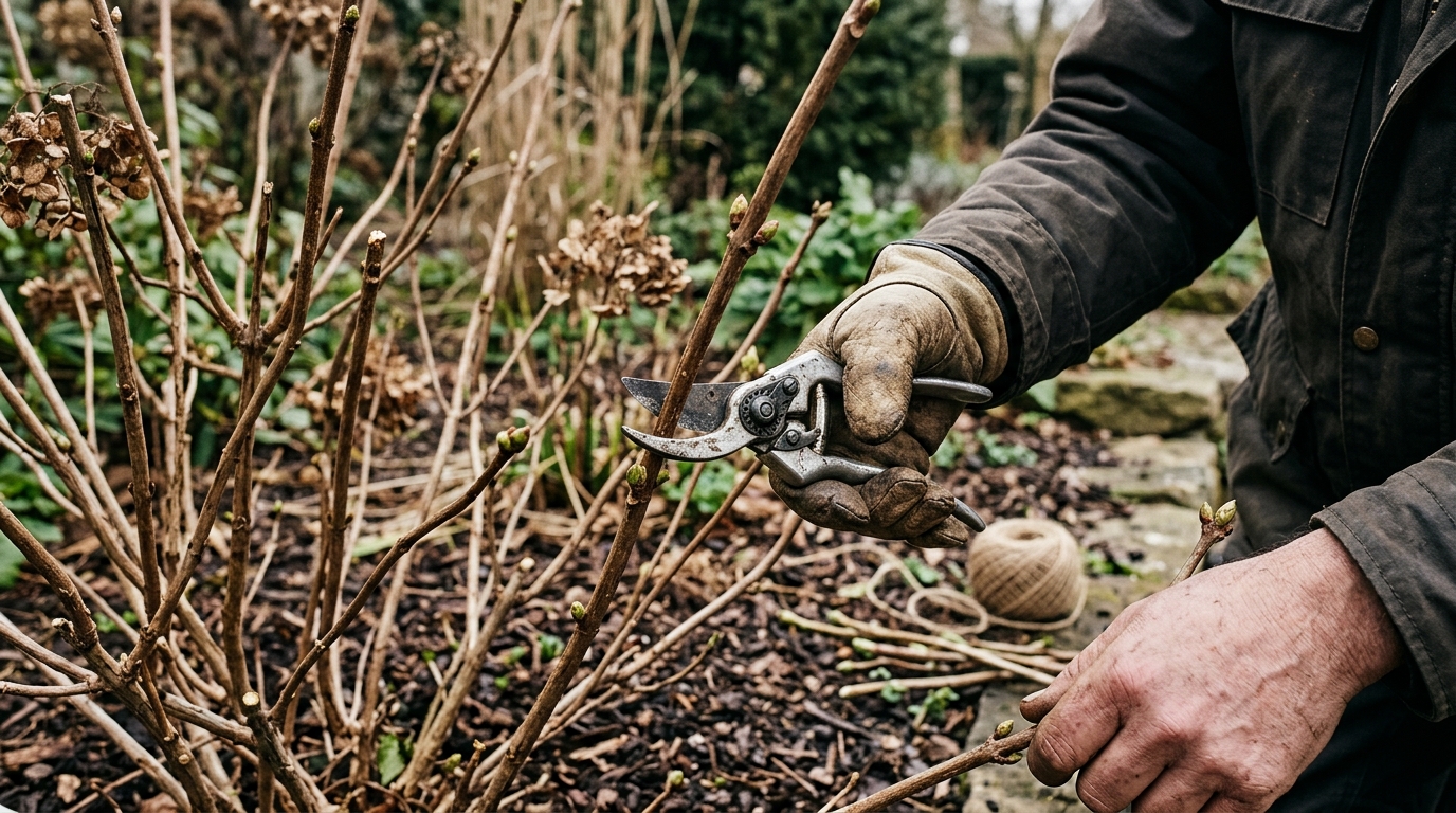 9 Step Hydrangea Paniculata Pruning Routine with Felco 6 Secateurs on Limelight