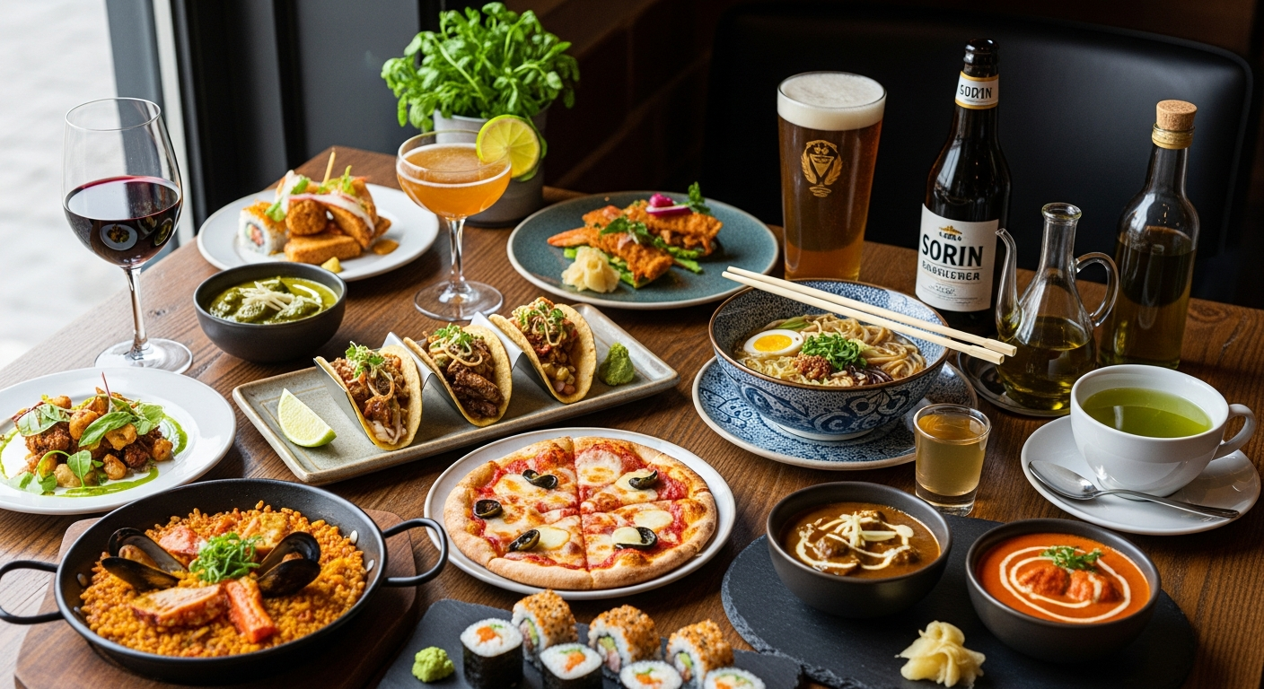 Savoring Dishes and Drinks from Around the World