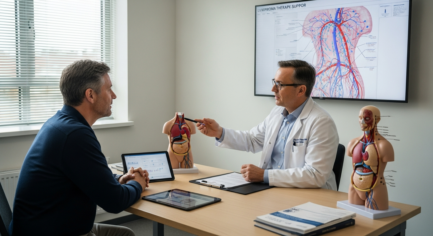 Unterstützung im Therapieprozess von Lymphomen