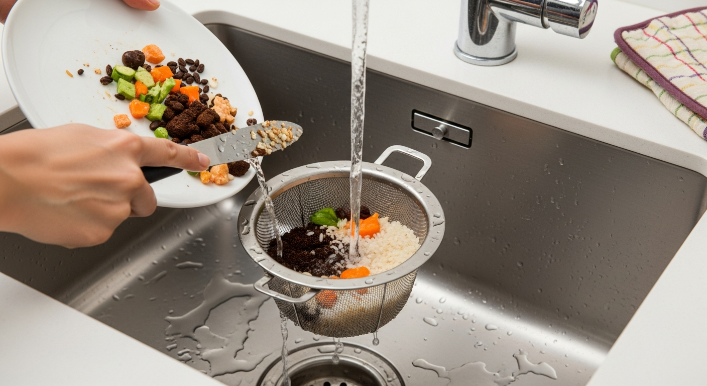 Predchádzanie upchatiu odtokov v kuchyni