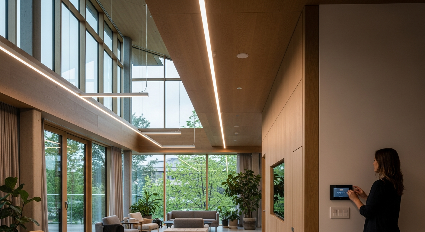 Tecnologia luminosa para espaços sustentáveis