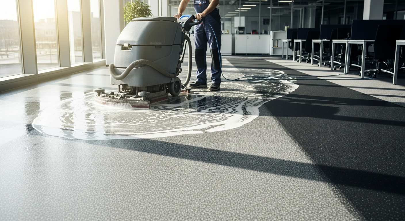 Pflege und Reinigung von elastischen Bodenbelägen