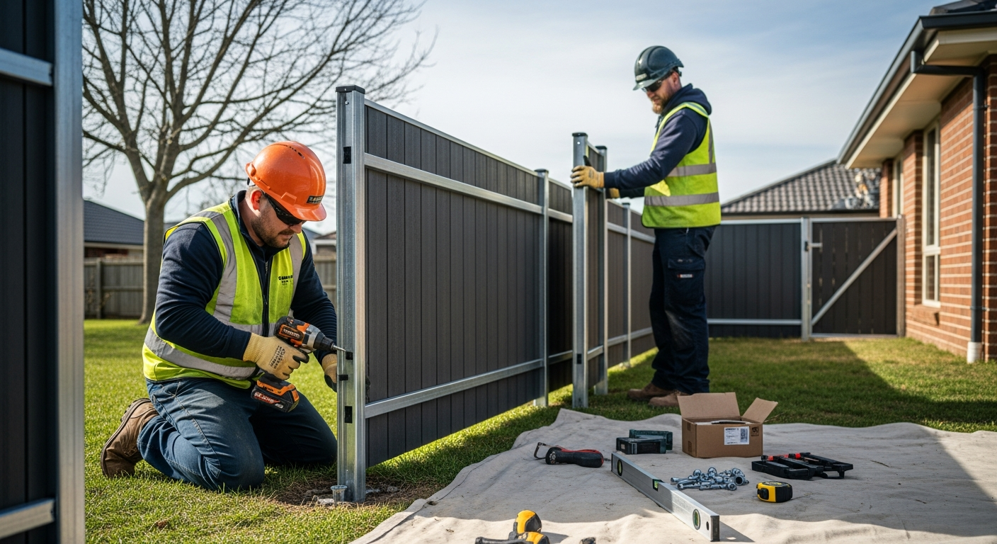 การติดตั้งรั้วสำเร็จรูปอย่างมืออาชีพ ประหยัดเวลา