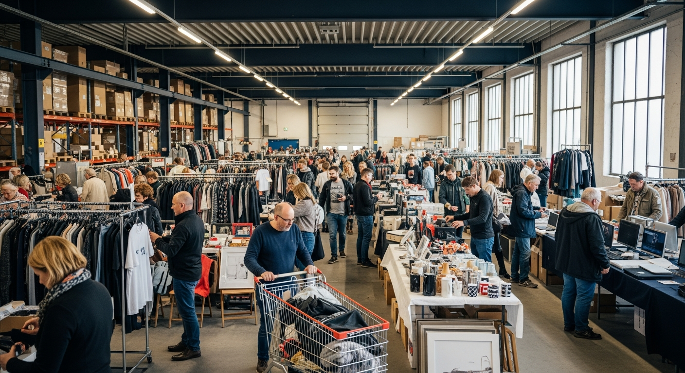 Garageförsäljning med intressanta produkter i Sverige