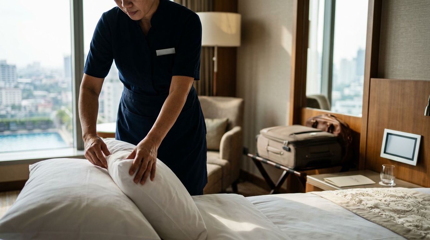 guide du personnel d'étage de l'hôtel