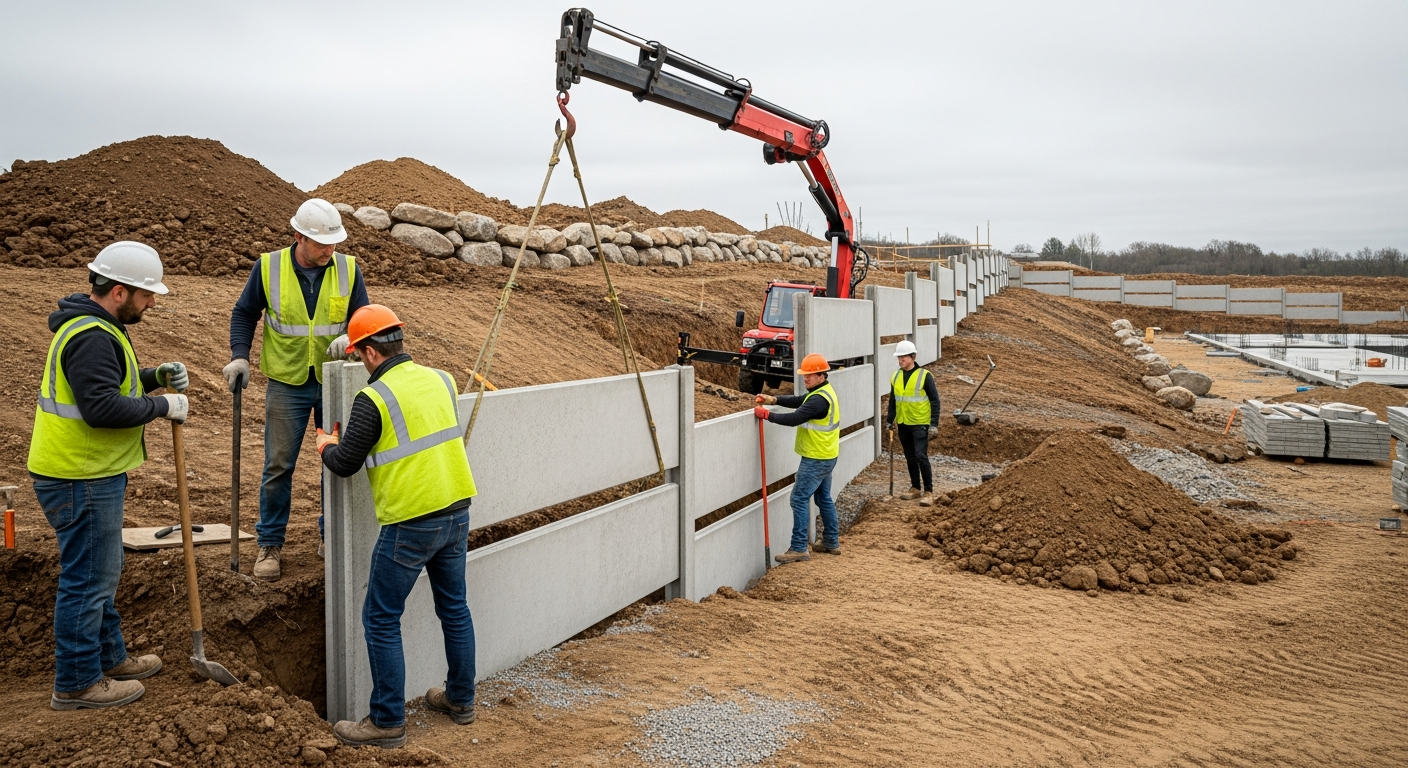 รั้วสำเร็จรูปกับการปรับตัวเข้ากับสภาพภูมิประเทศ