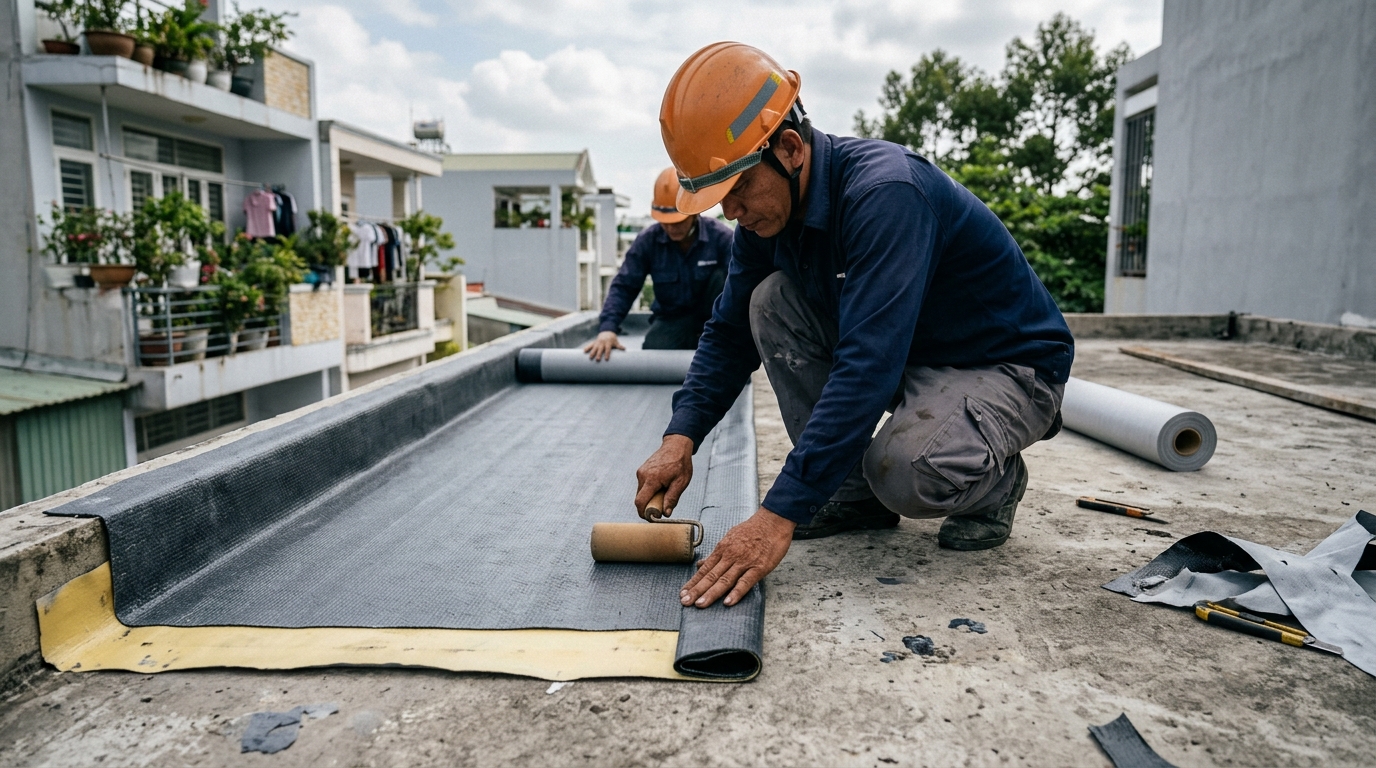 Giải pháp chống thấm dột hiệu quả cho mái nhà