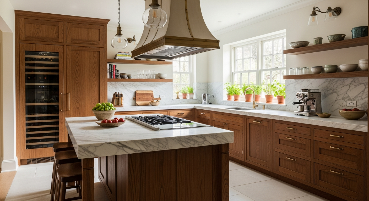 Σχεδιασμός ιταλικής κουζίνας: Έμπνευση από το εξωτερικό