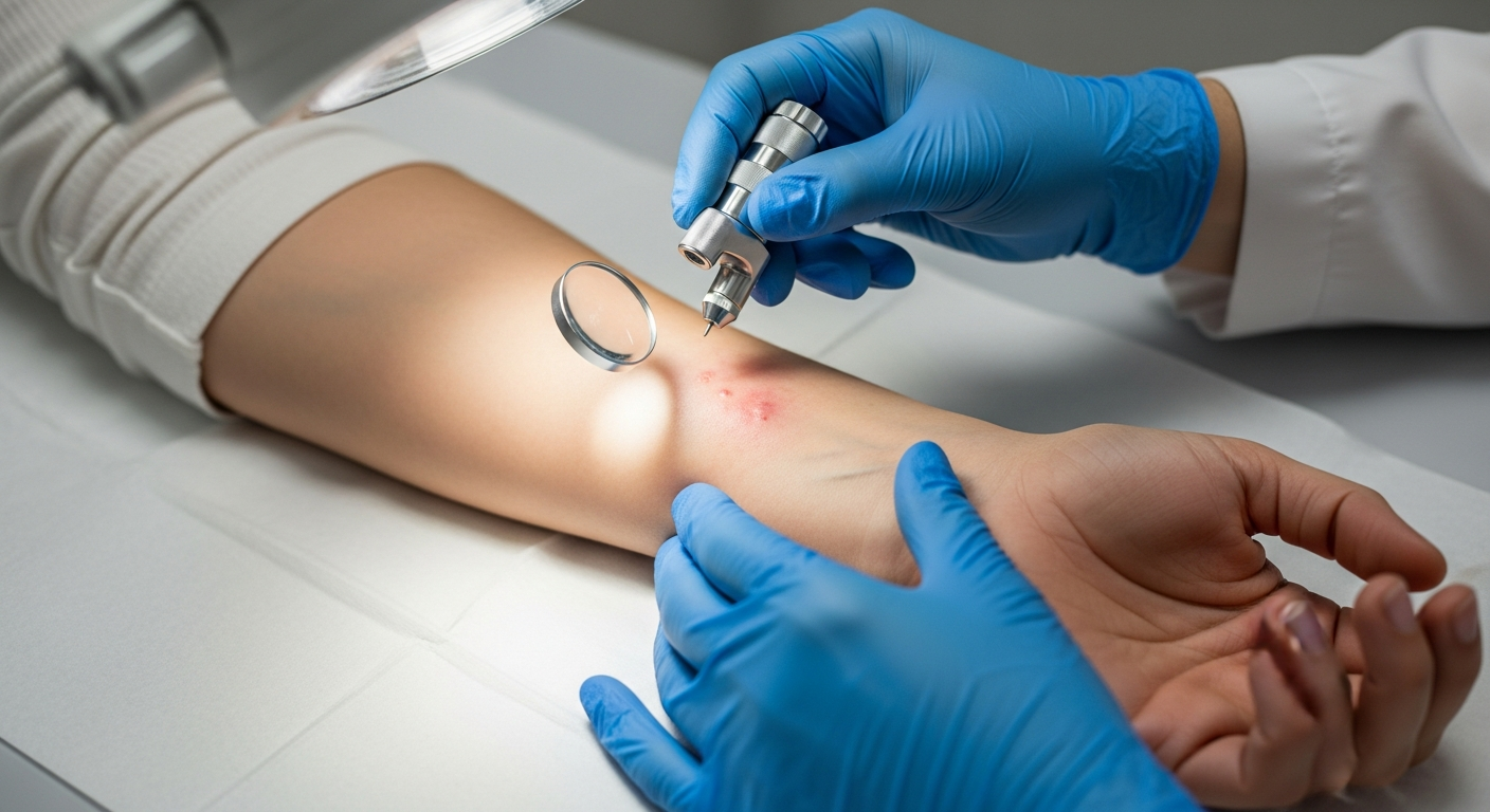 Options therapeutiques pour l'infection de la peau