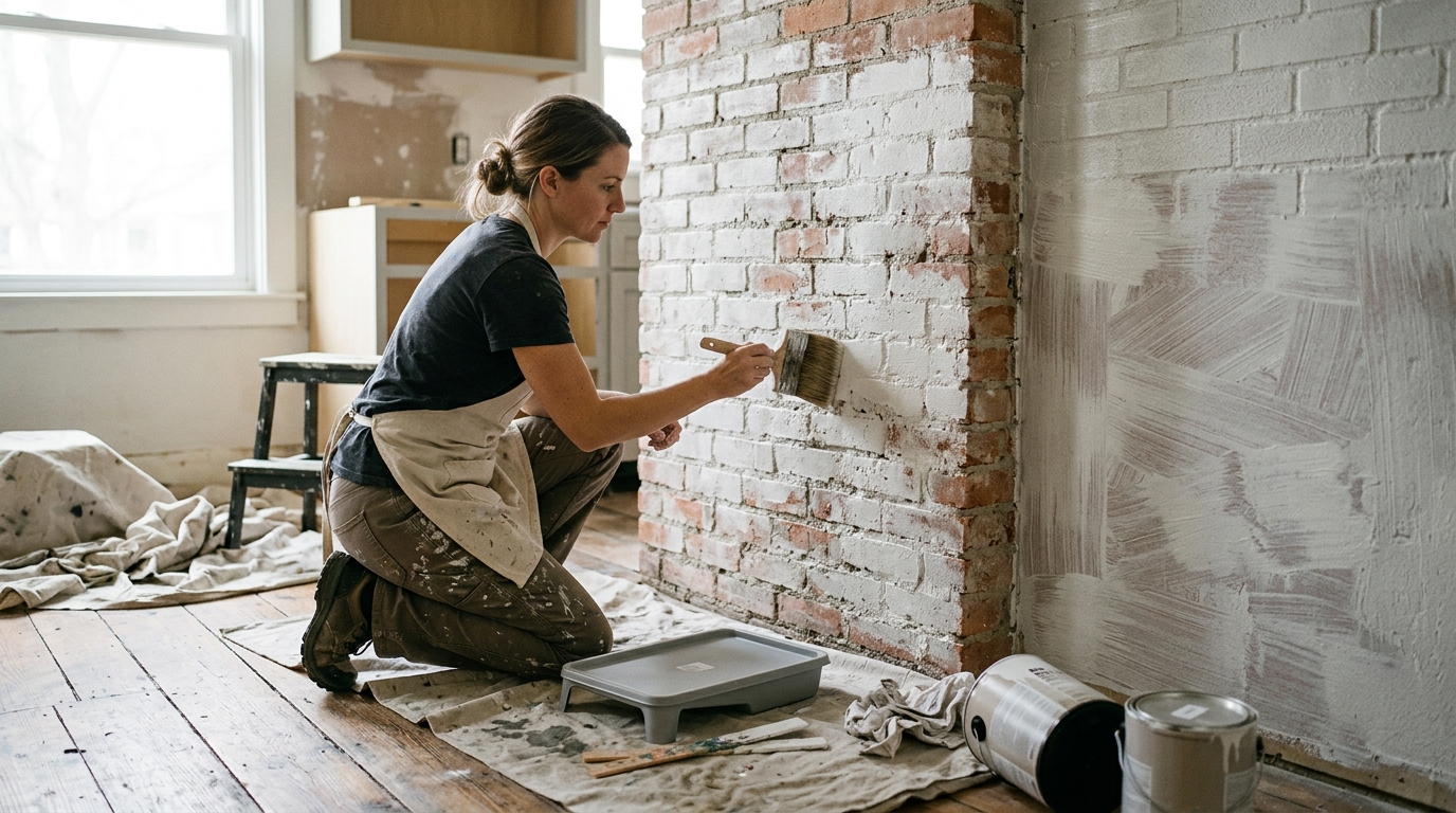 7 Wall Texture Techniques Using Behr Limewash for Rustic Kitchens