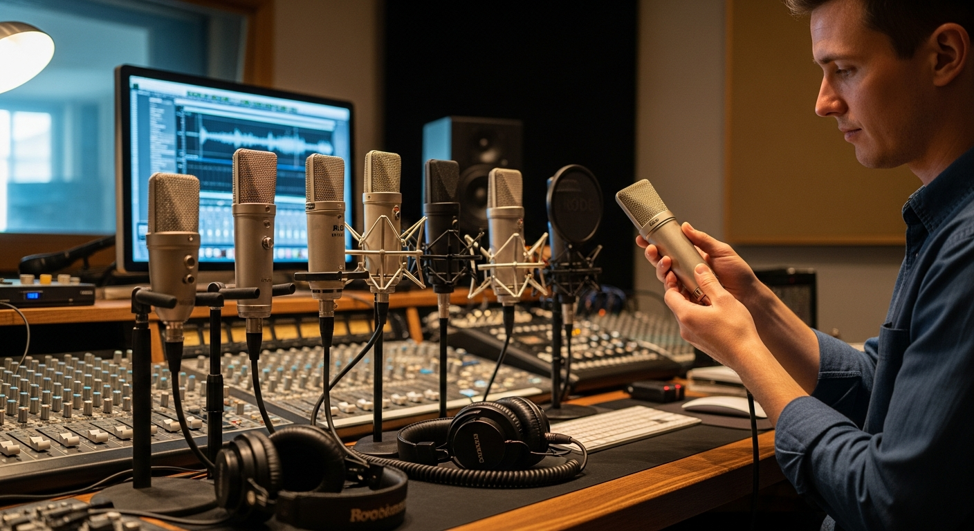 Escolha de microfones condensadores para vocais