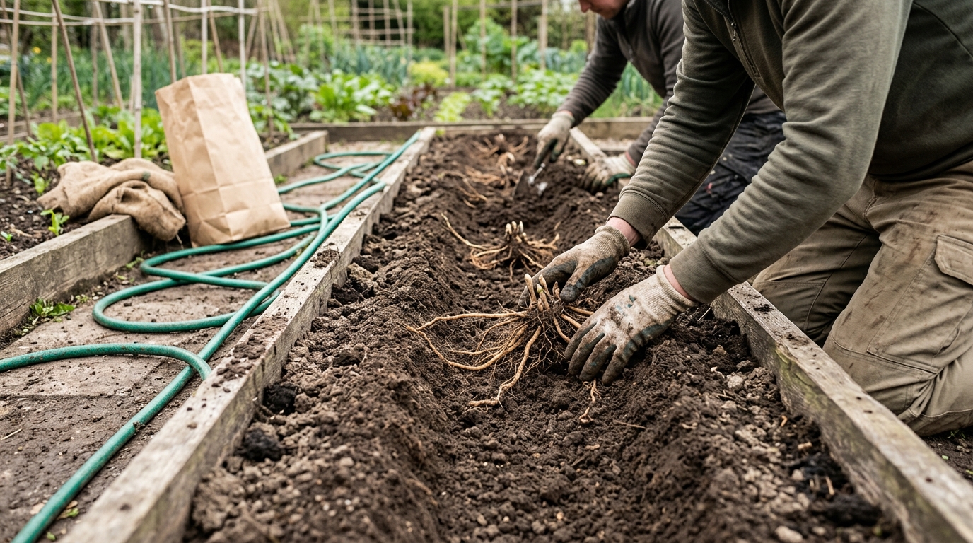 9 Step Asparagus Crown Planting Method with Gijnlim Crowns from Marshalls