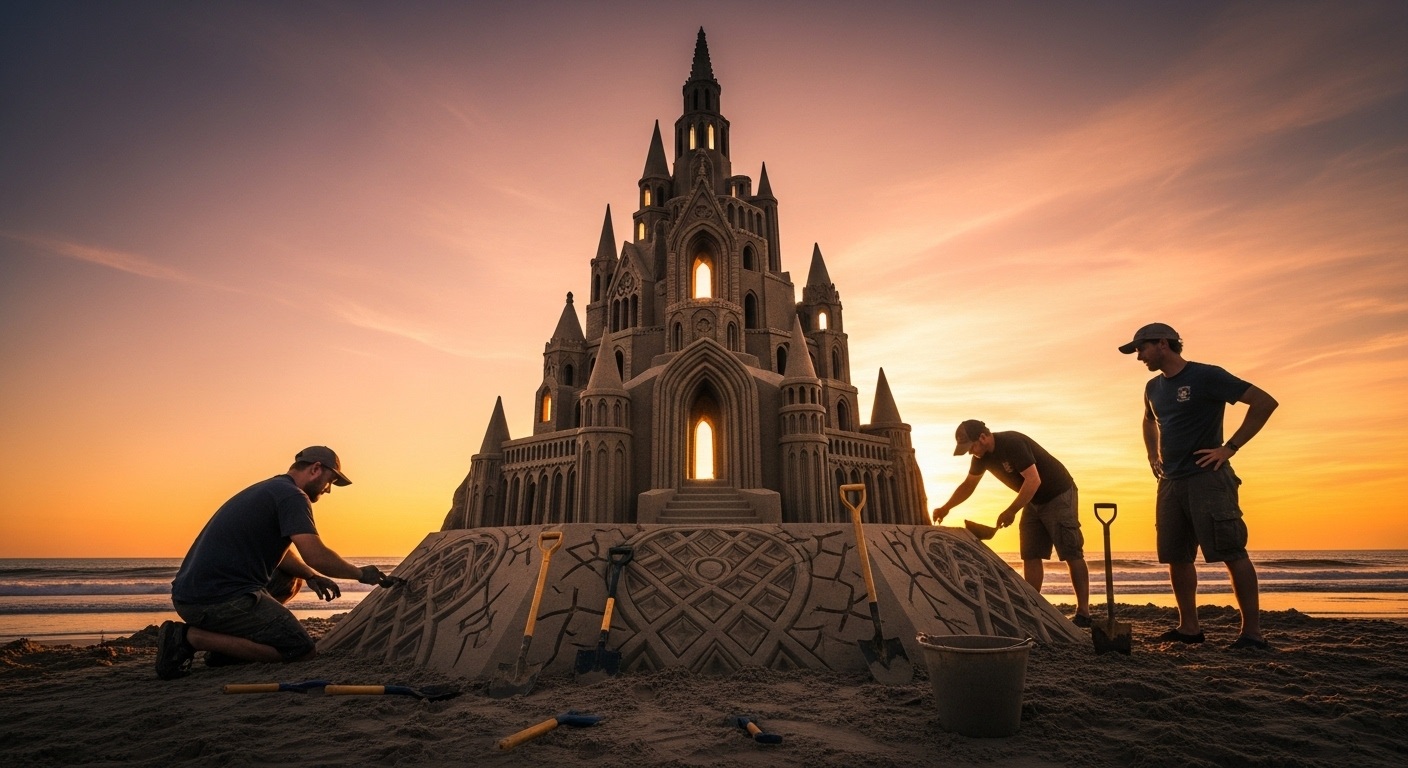Competitive Sand Sculpting: The Art of Ephemeral Architecture