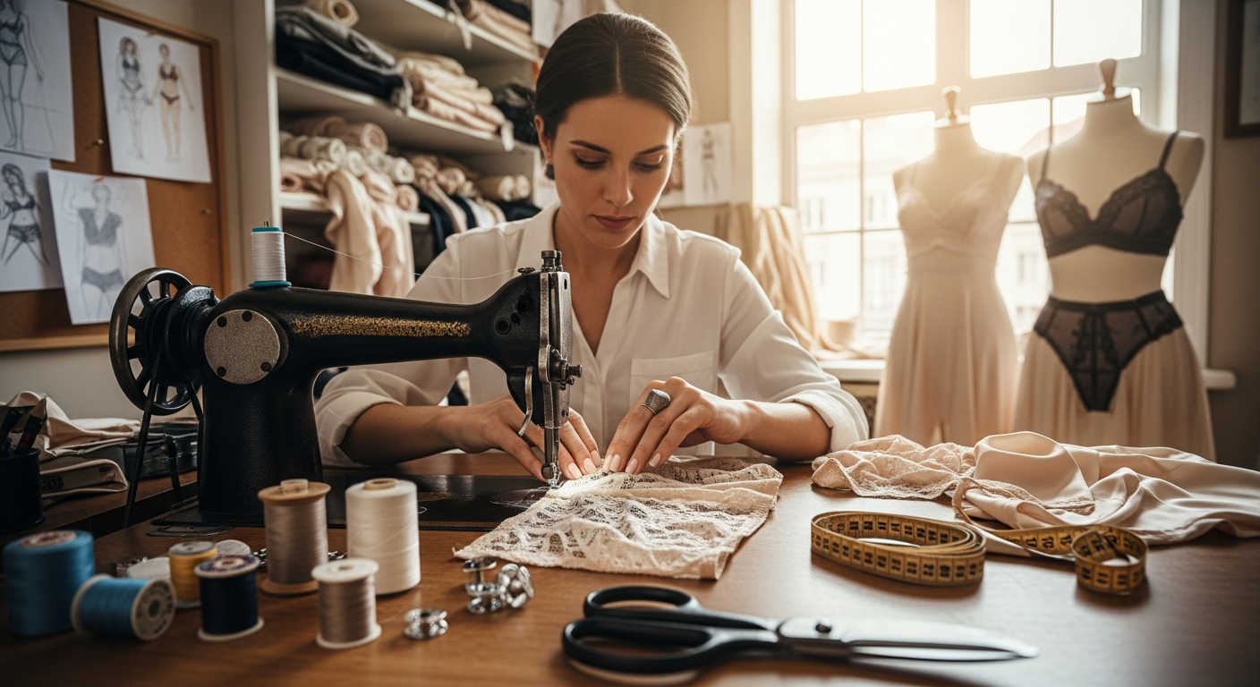 L'excellence artisanale appliquée aux pièces de lingerie