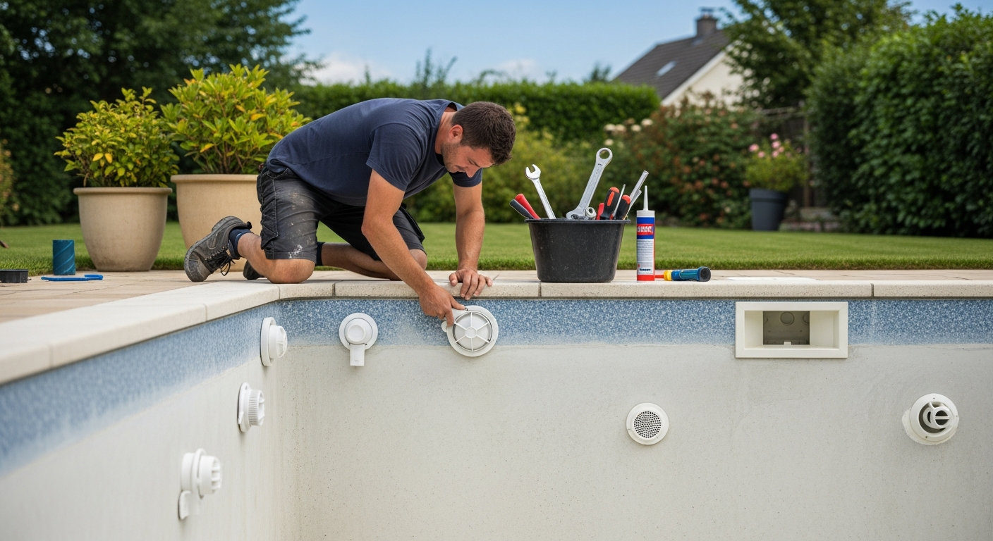 Remplacement des skimmers et bouches de refoulement