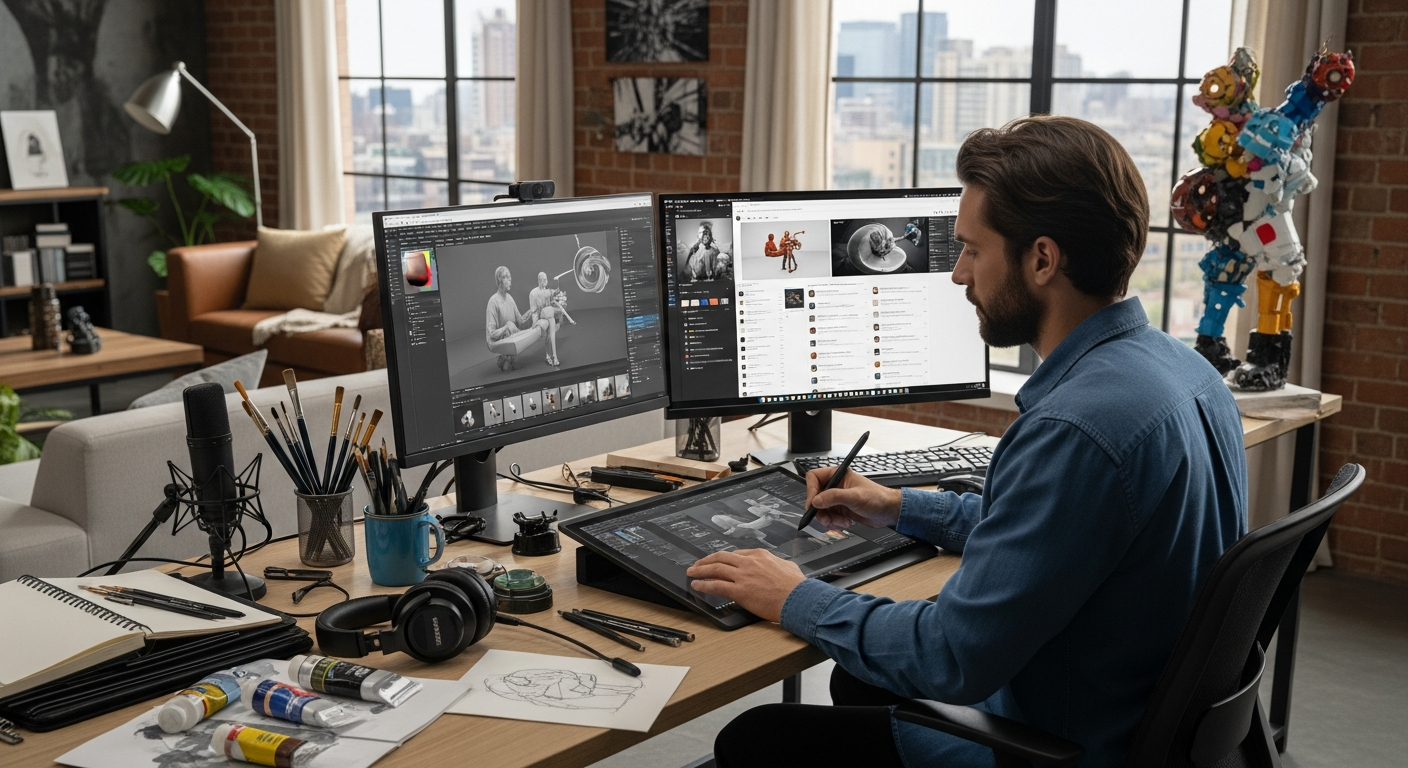 The Impact of Digital Platforms on Artistic Creation