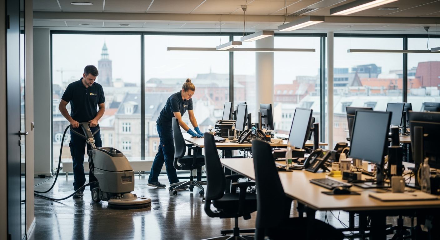 Professionel erhvervsrengøring til virksomheder i Aarhus
