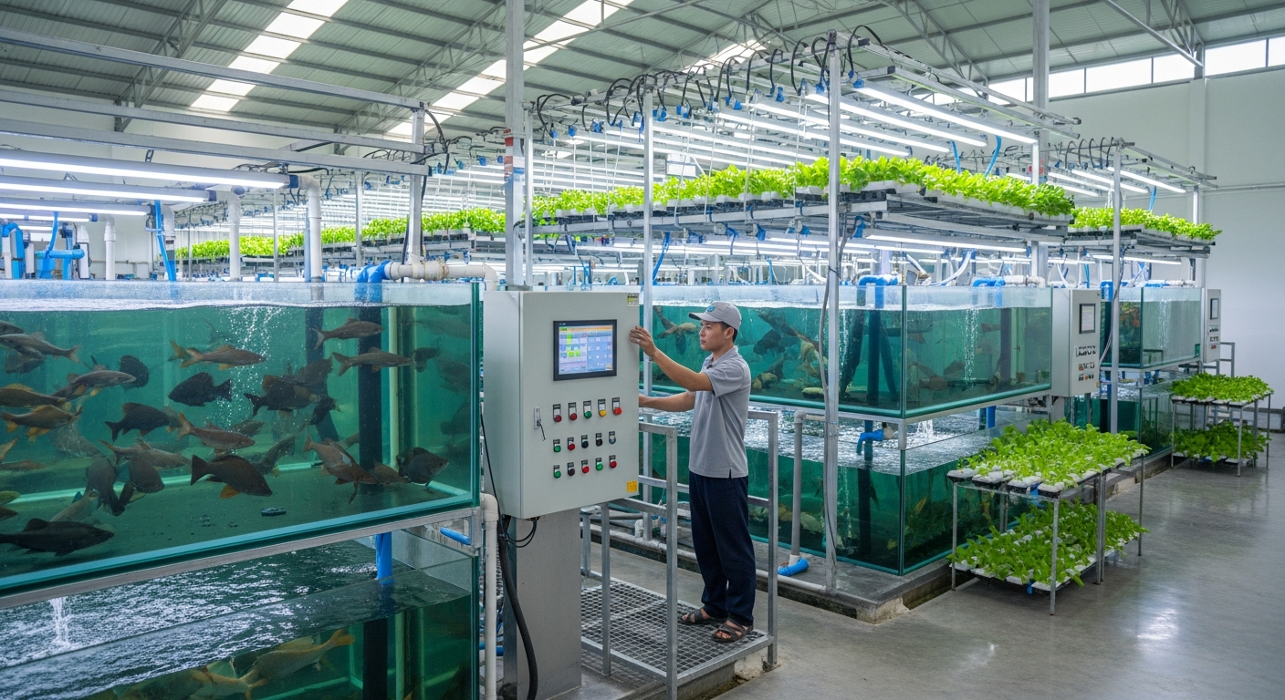 Kỹ thuật nuôi trồng thủy sản trong môi trường kín
