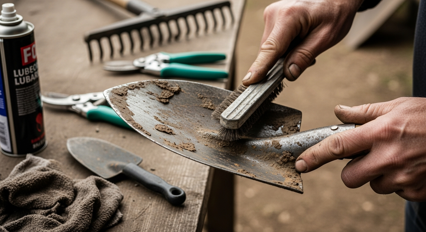 Wartung und Pflege von mechanischen Gartengeräten