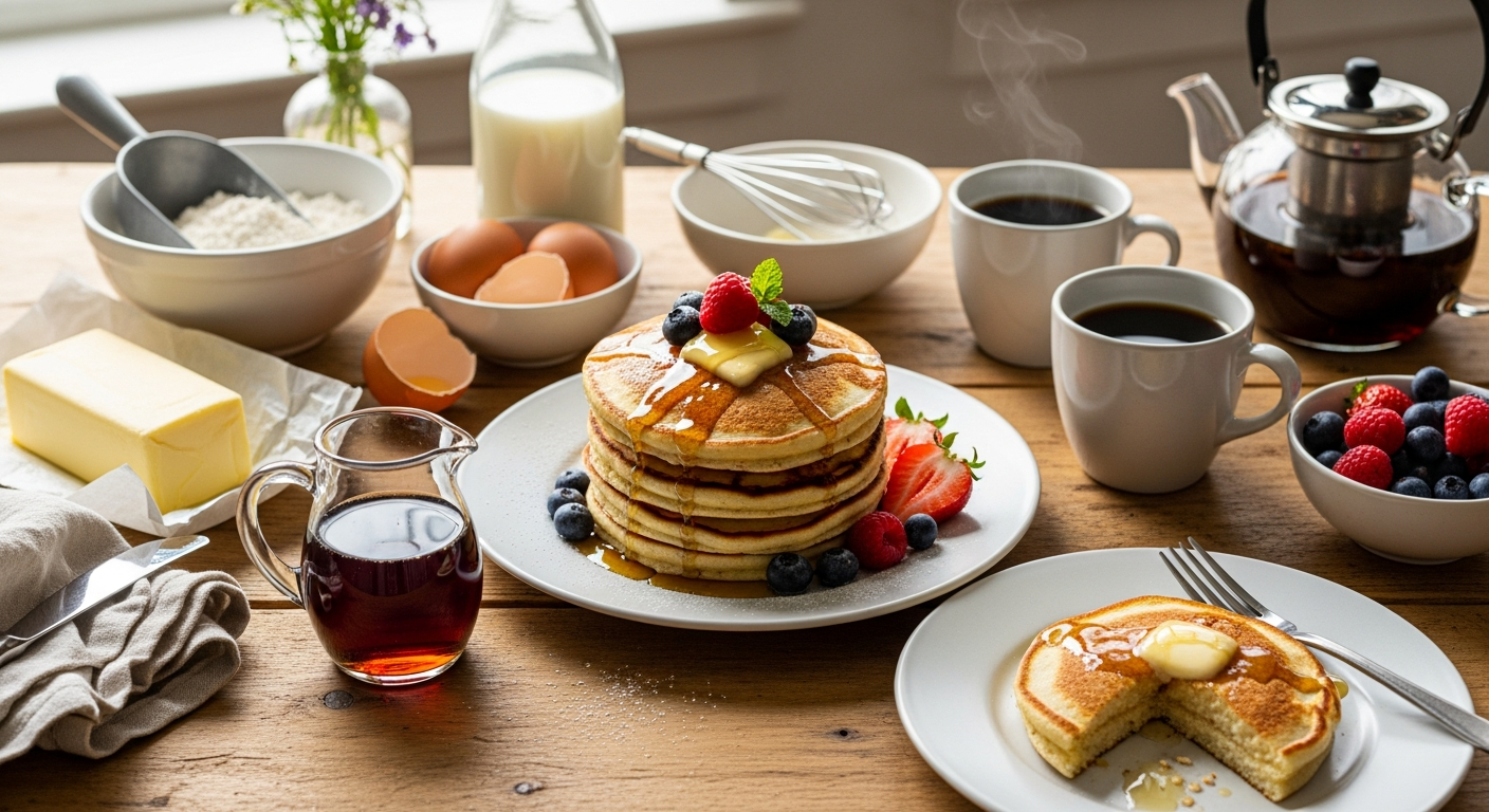 ブランチにぴったりのパンケーキレシピ