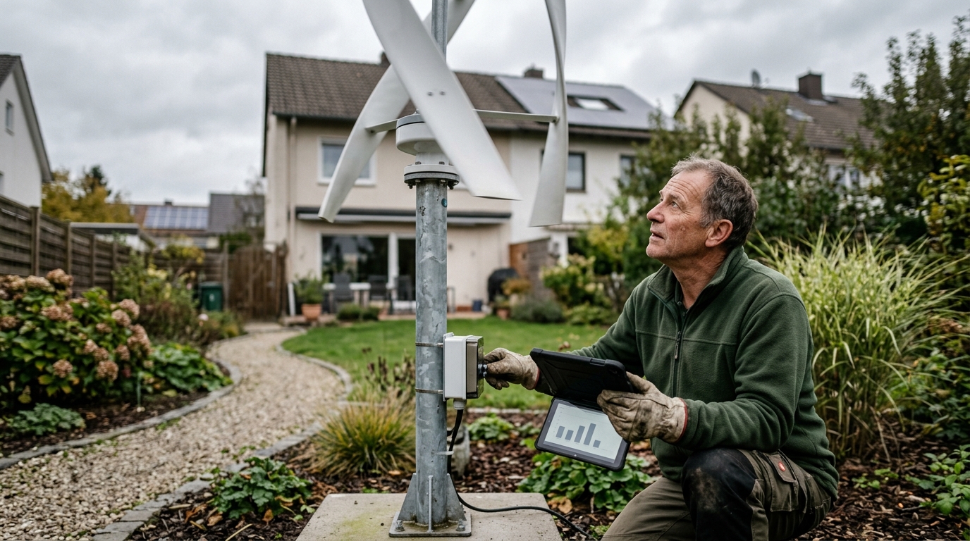 Effizienz von Kleinwindanlagen im Garten