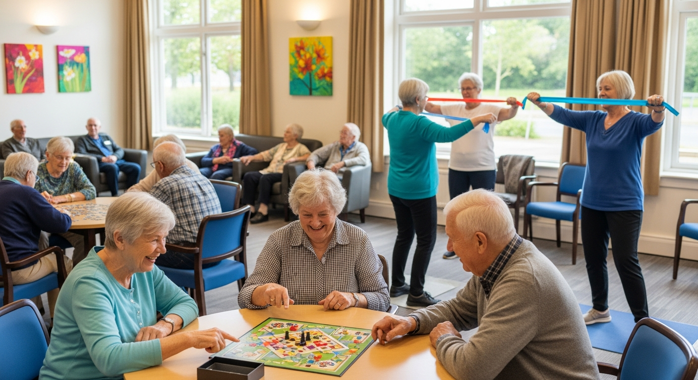 Activités sociales et récréatives pour seniors