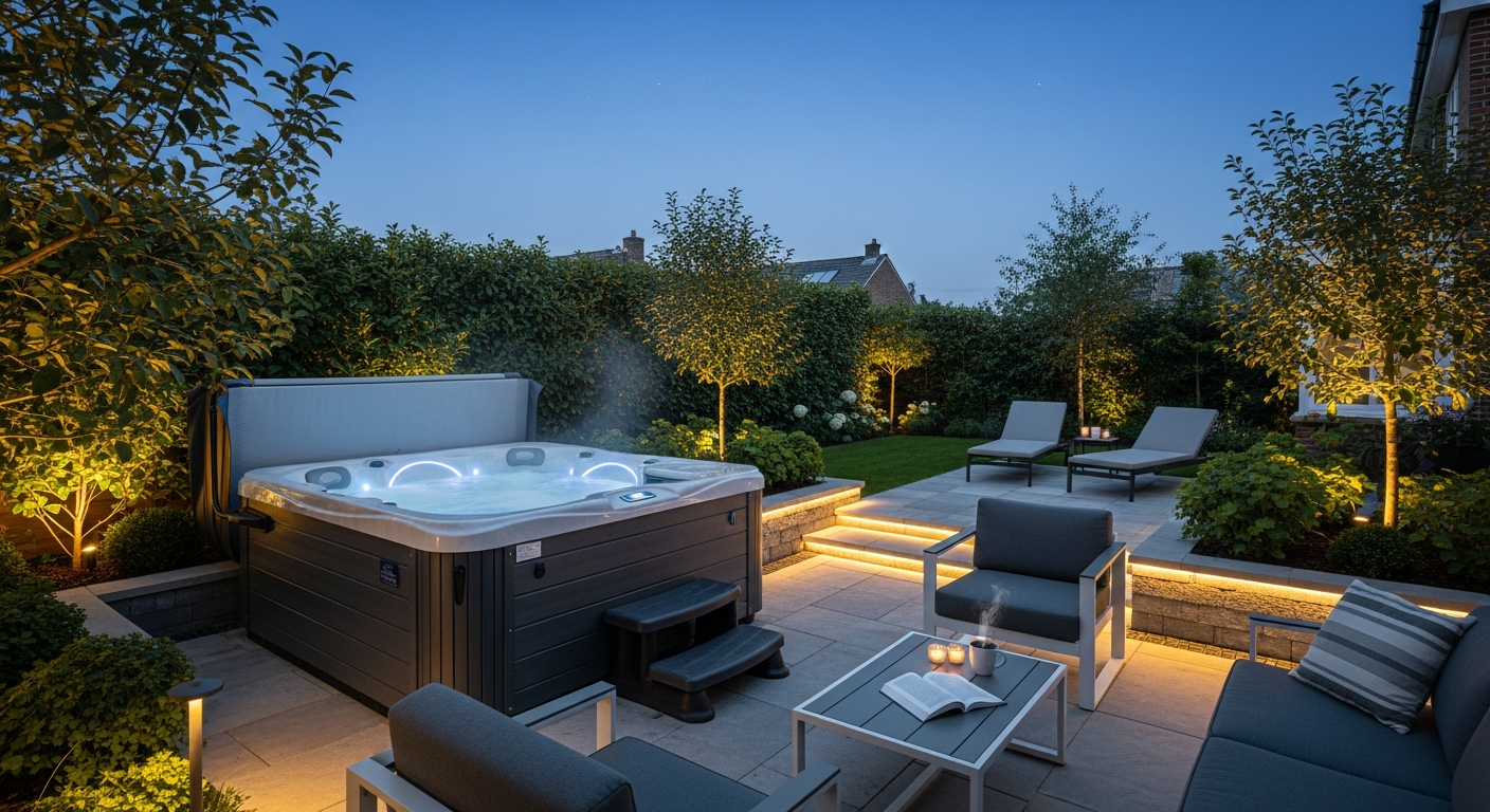 Designa din personliga avkopplingszon med bubblande vatten