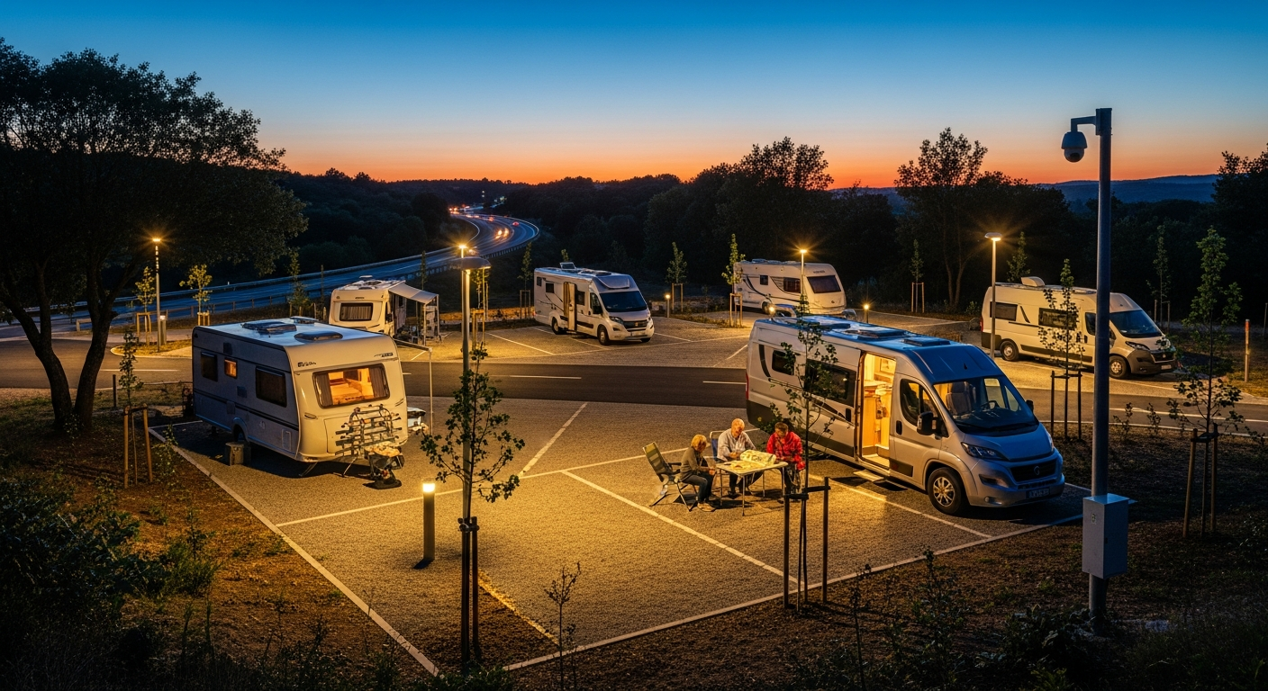 Siguranța în campinguri și parcări pe traseu