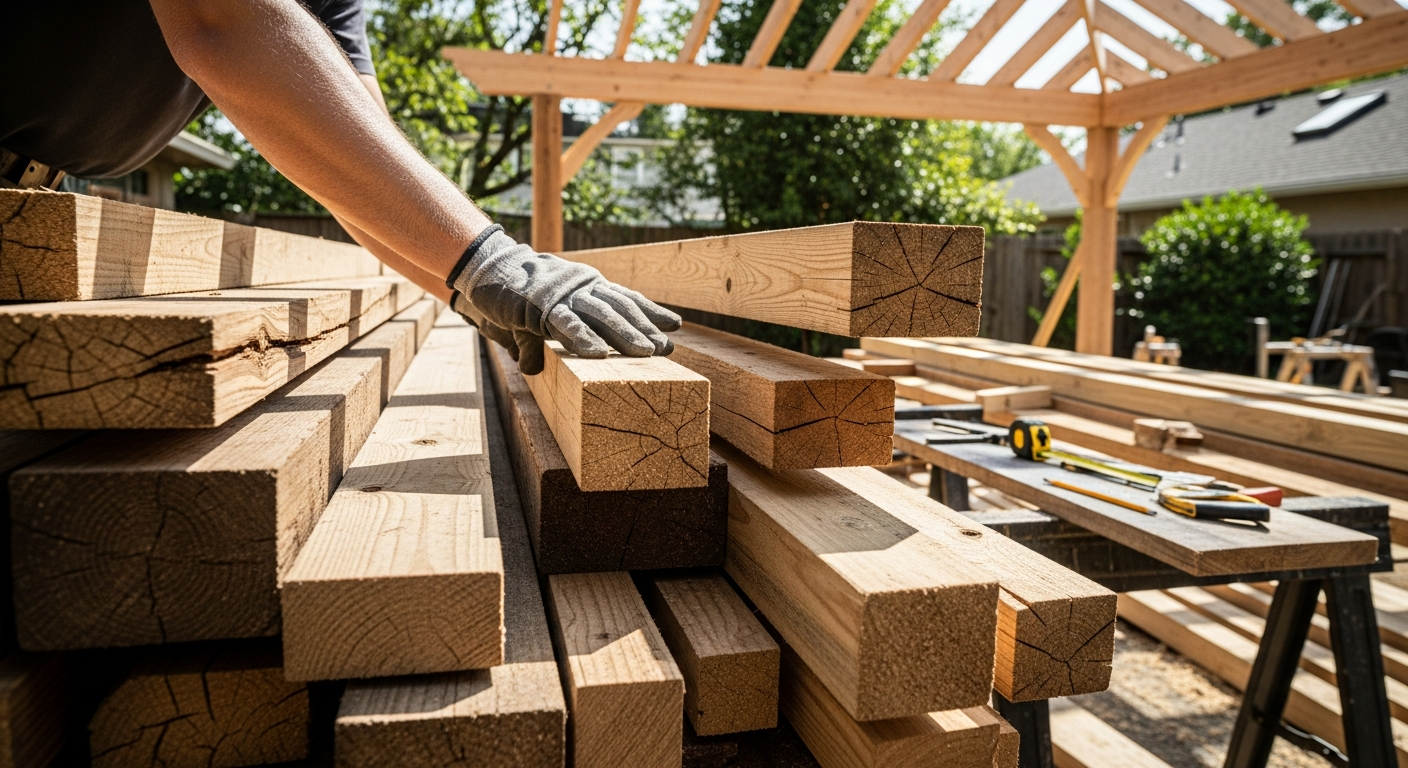 Vliv výběru dřeva na životnost a cenu pergoly