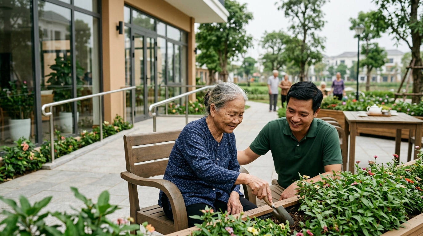 Giải pháp không gian sống thư thái cho tuổi già