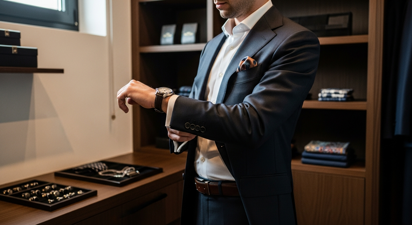 Accessoires als Akzent im Herrenoutfit