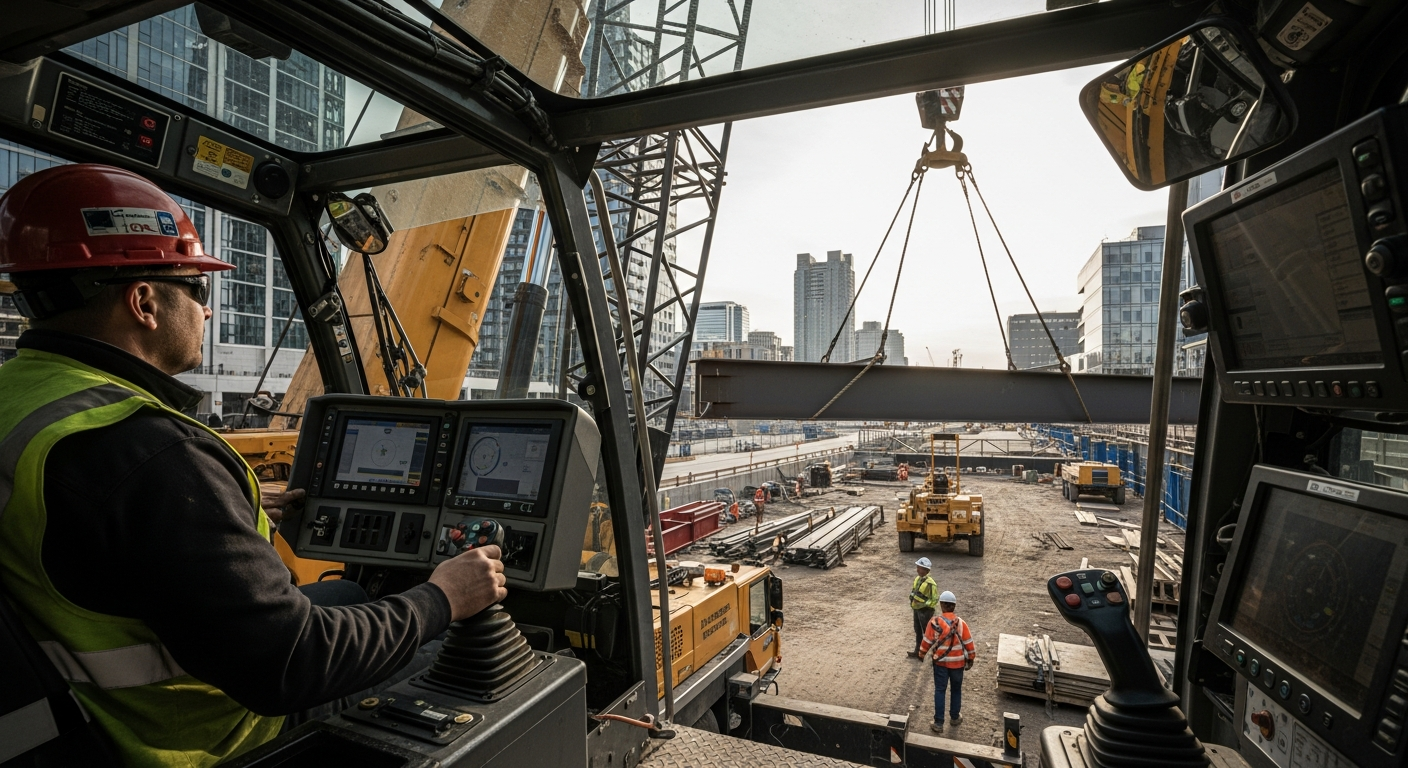 Carreiras em operação de equipamentos pesados