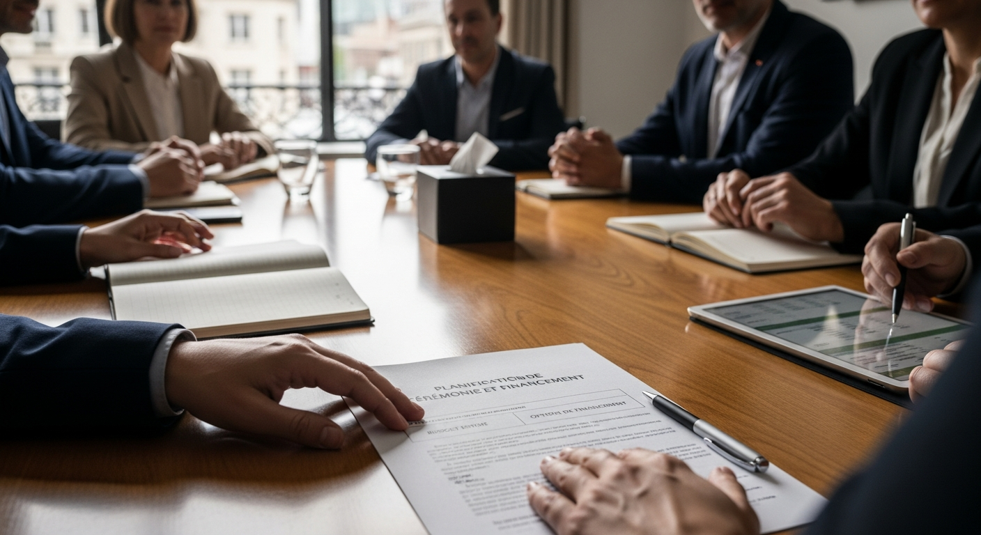 Étapes pour financer une cérémonie de recueillement