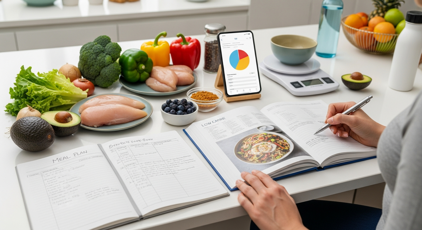 Mahlzeitenplanung für eine kohlenhydratbewusste Ernährung