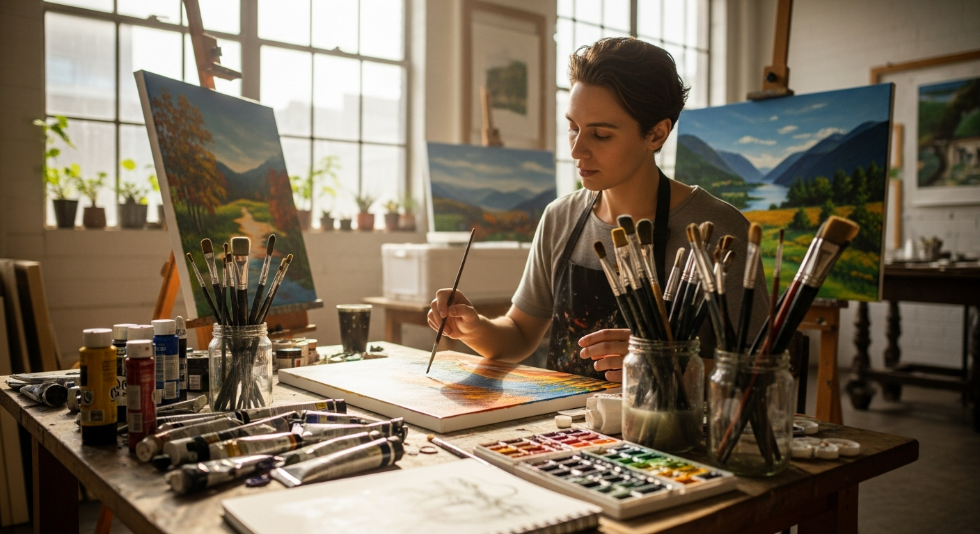 Engaging in Creative Pursuits for Relaxation