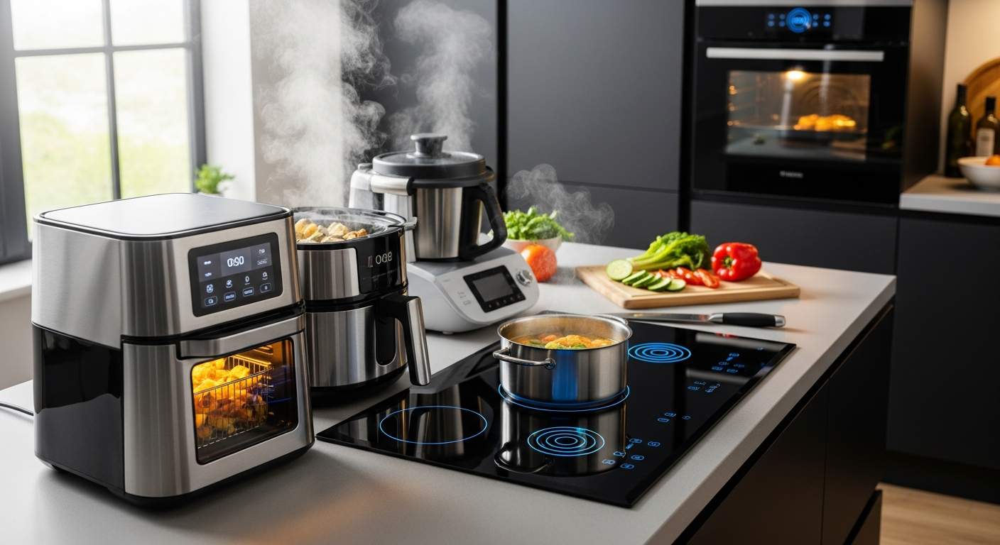 Moderne keukenapparatuur voor dagelijks gebruik