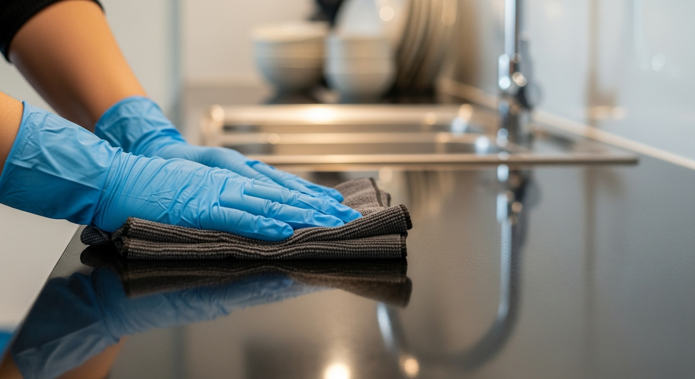 Saubere Oberflächen im Haushalt ohne Rückstände