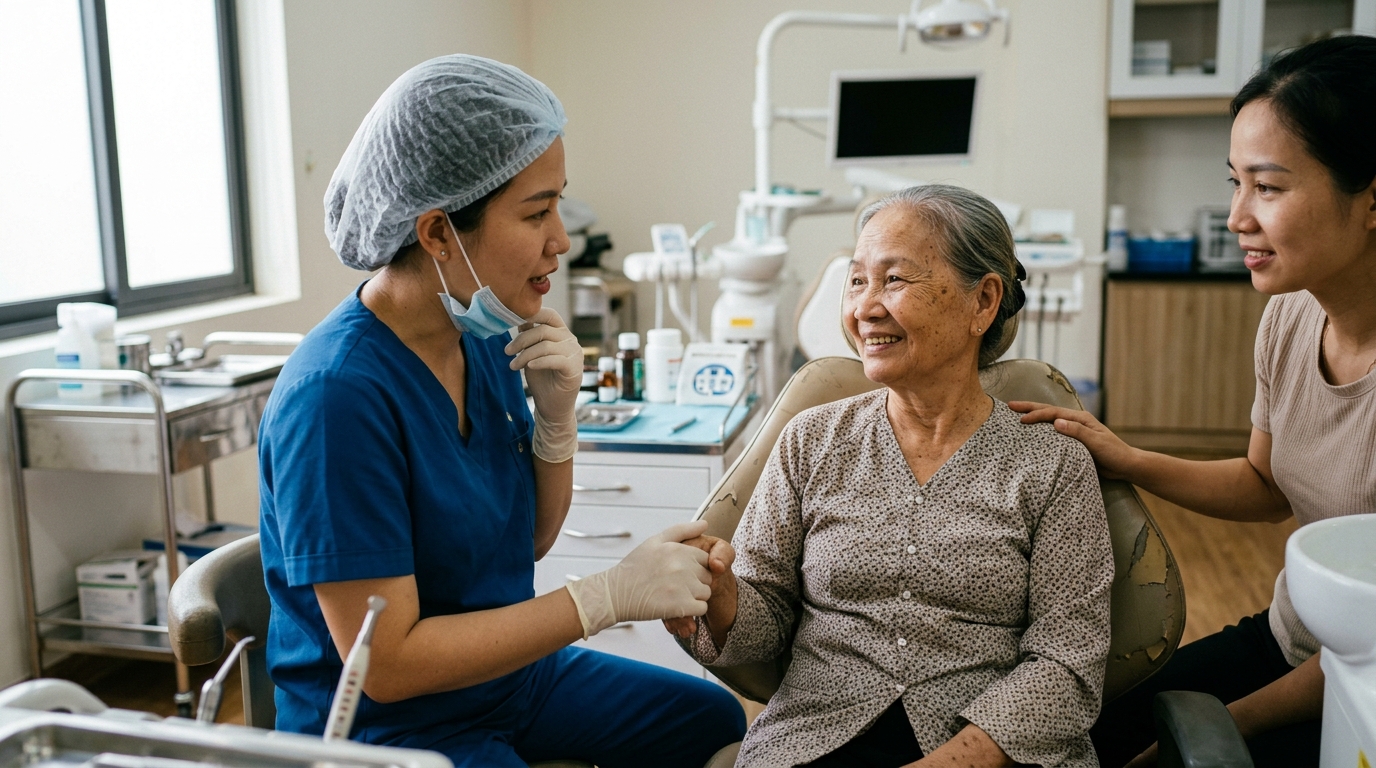 Lợi ích của việc phục hình răng cố định cho người già