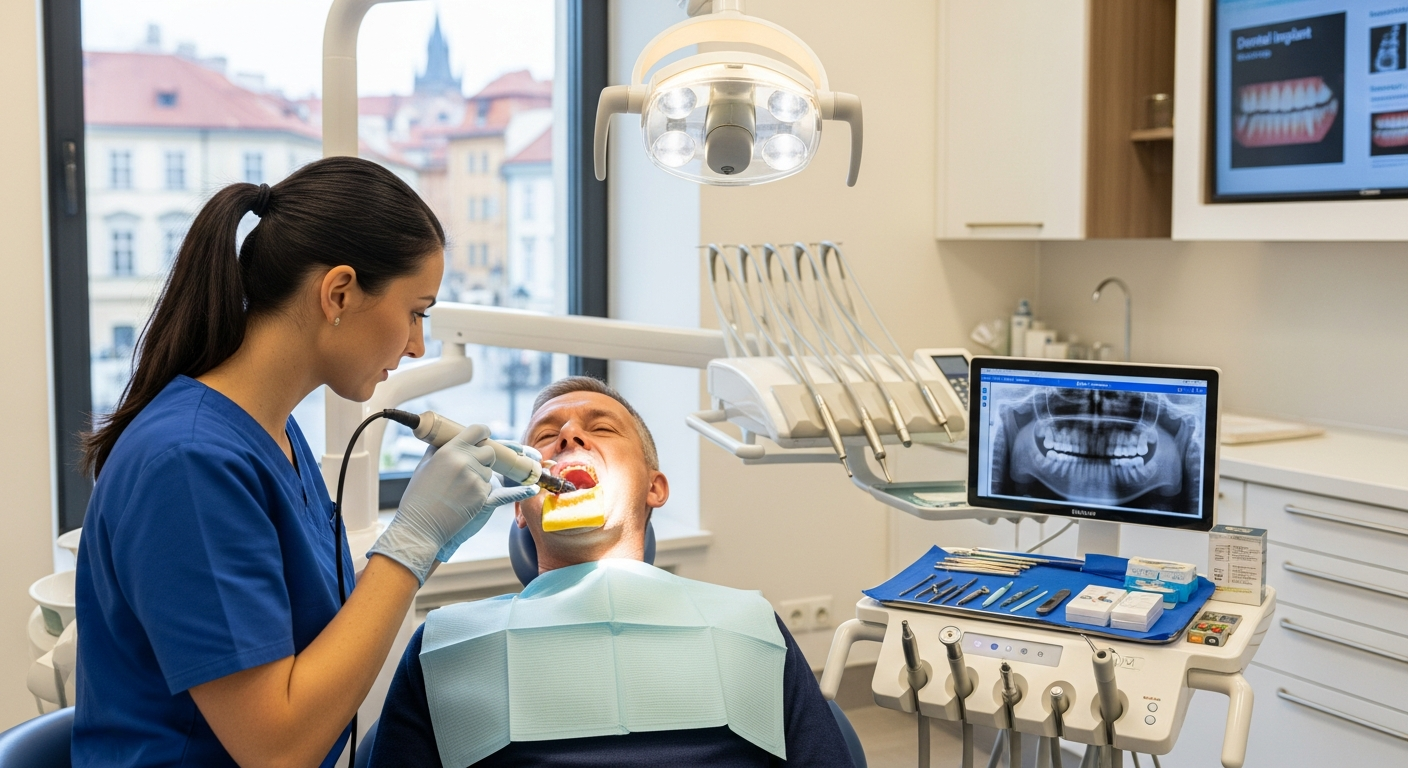 Moderní zubní implantáty a jejich dostupnost v Praze
