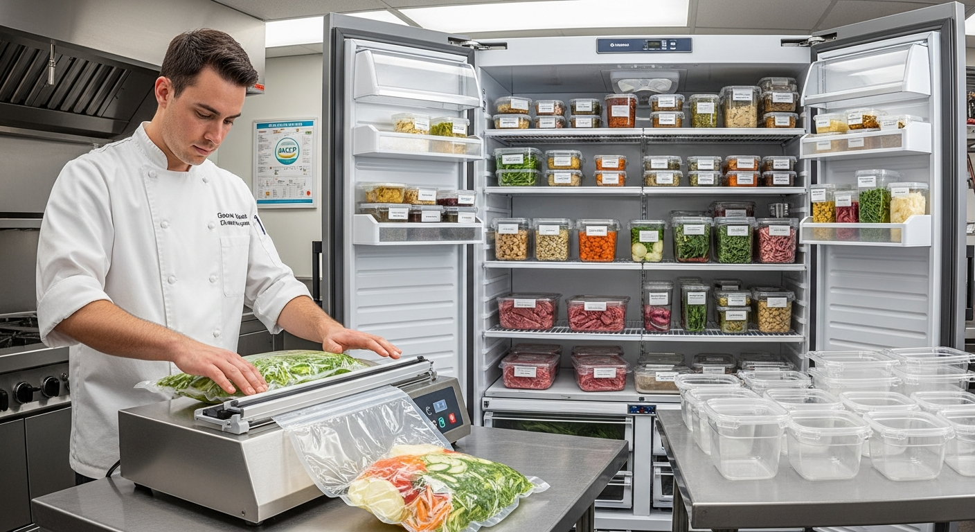 Biztonságos élelmiszer-tárolási és csomagolási eljárások