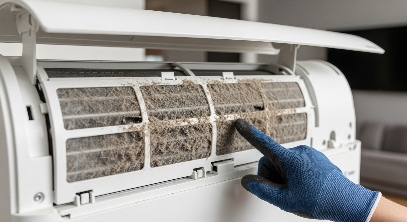 Symptomen van een vervuilde airconditioning