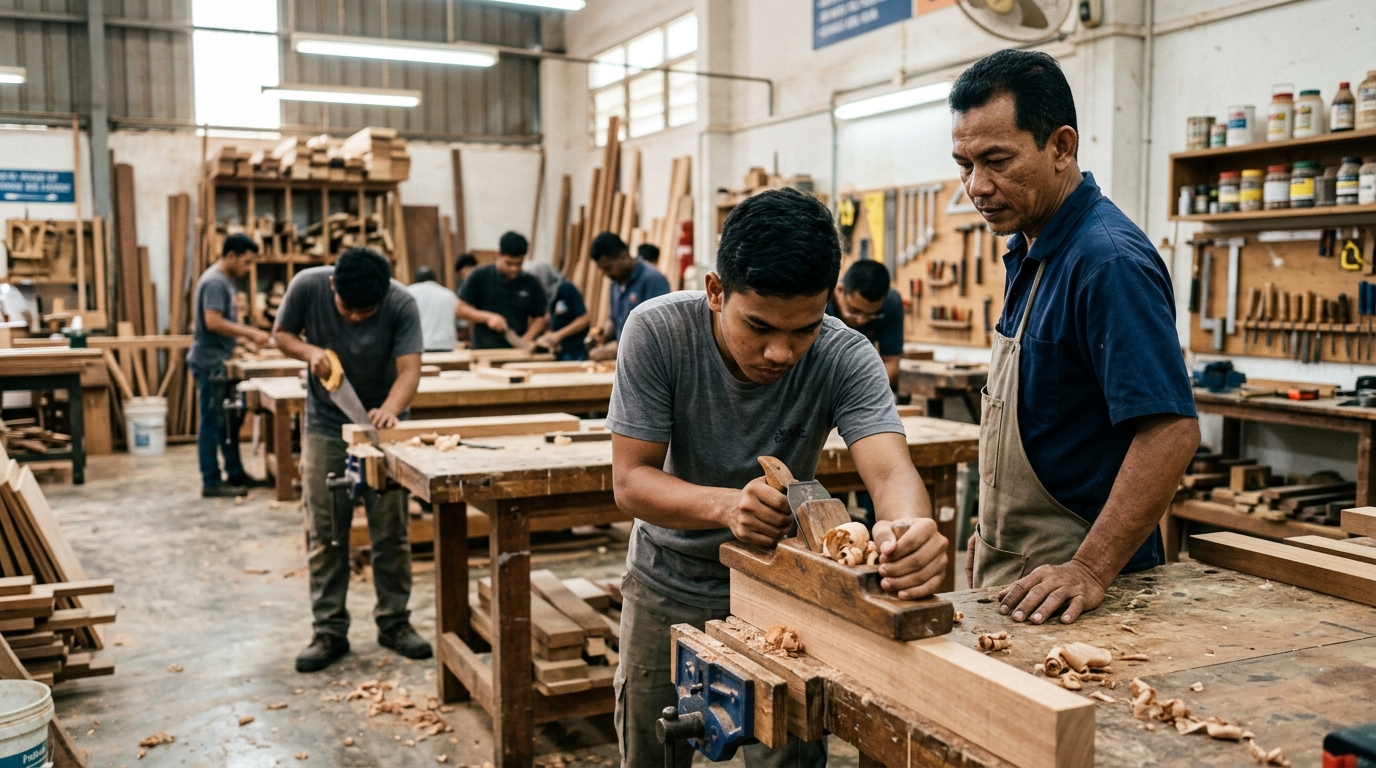 Kelayakan Dan Latihan Pertukangan Kayu