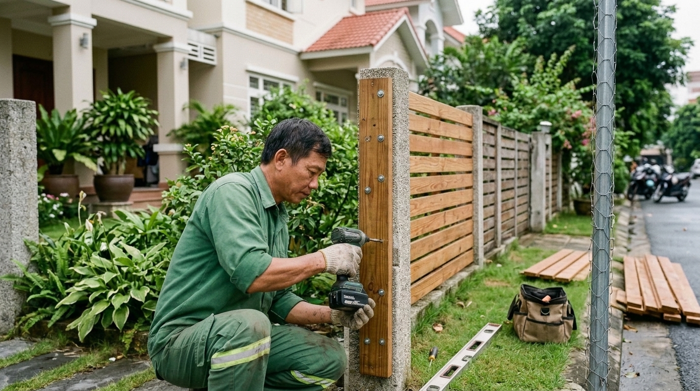 Các loại hàng rào phổ biến cho khuôn viên gia đình