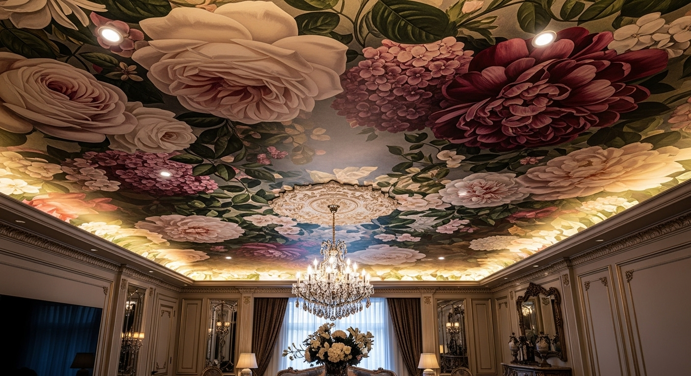 Floral Ceilings: Blooming Elegance Overhead