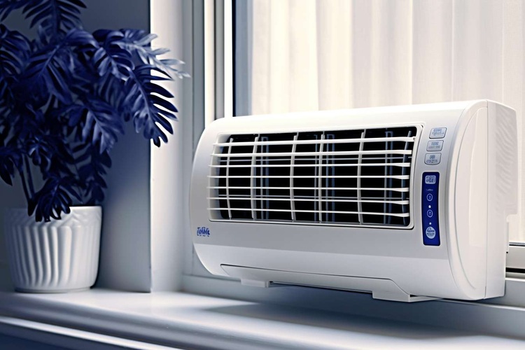 Climatiseur Mural Portable 2-en-1 - Refroidissement Et Chauffage - Sans Unité Extérieure - Télécommande Incluse - Ultra Silencieux - Pour Chambre, Bureau, Camping