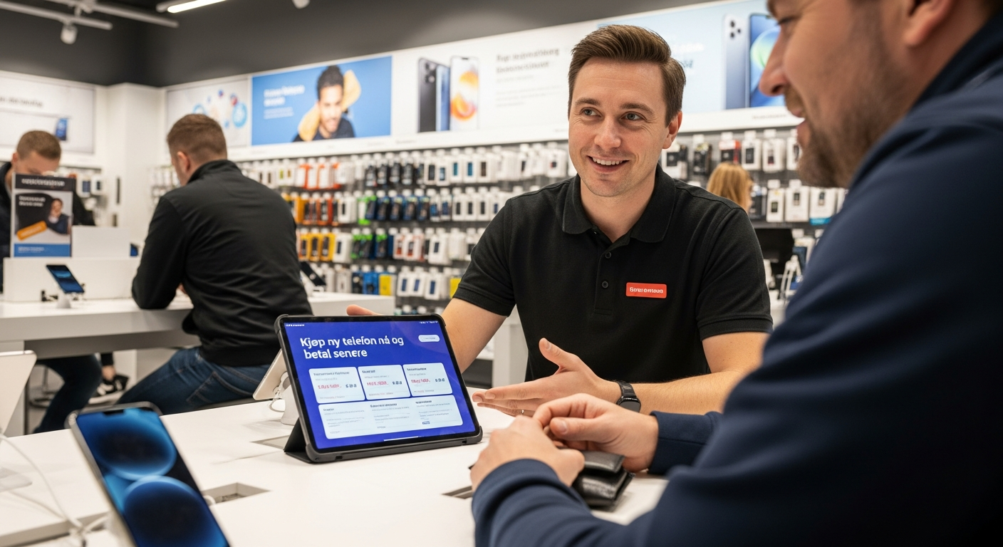 Kjøp ny telefon nå og betal senere