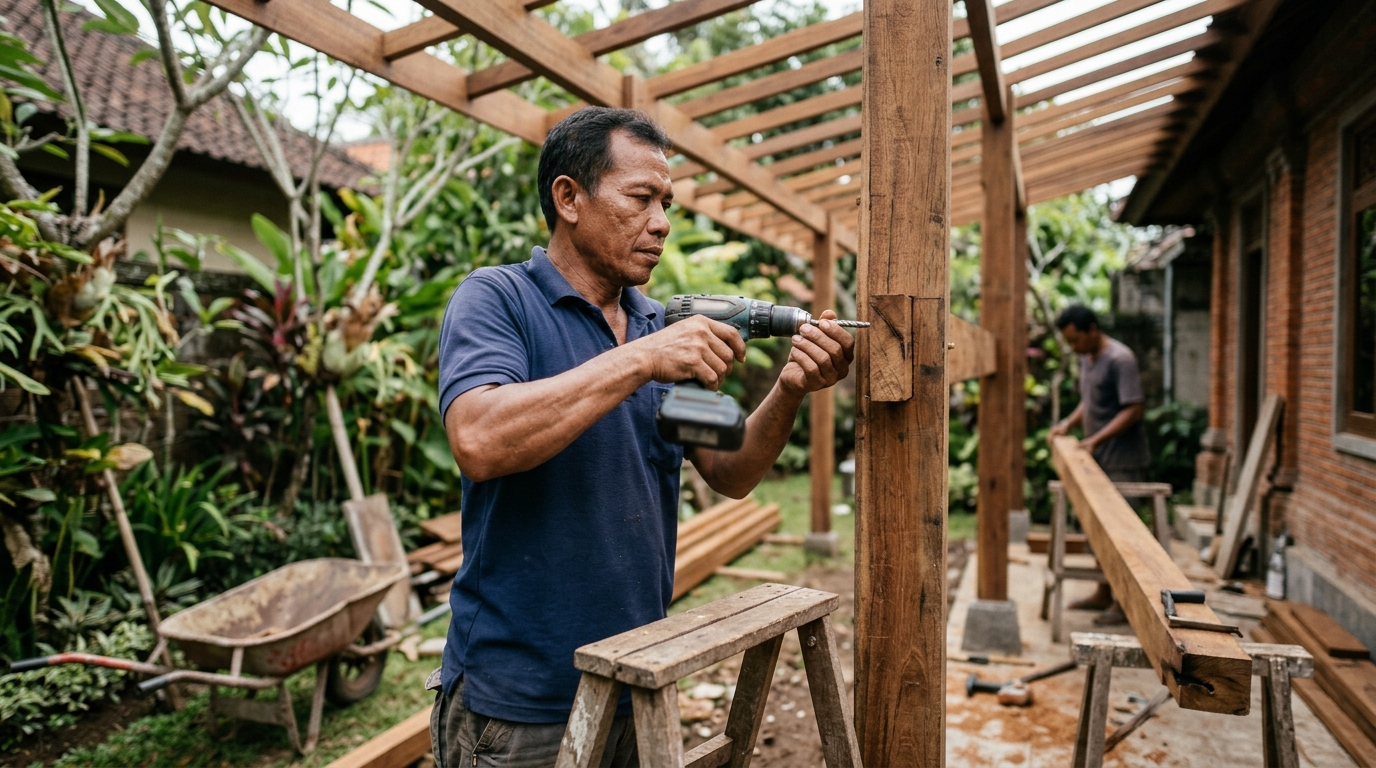Kelebihan Struktur Kayu di Kawasan Laman