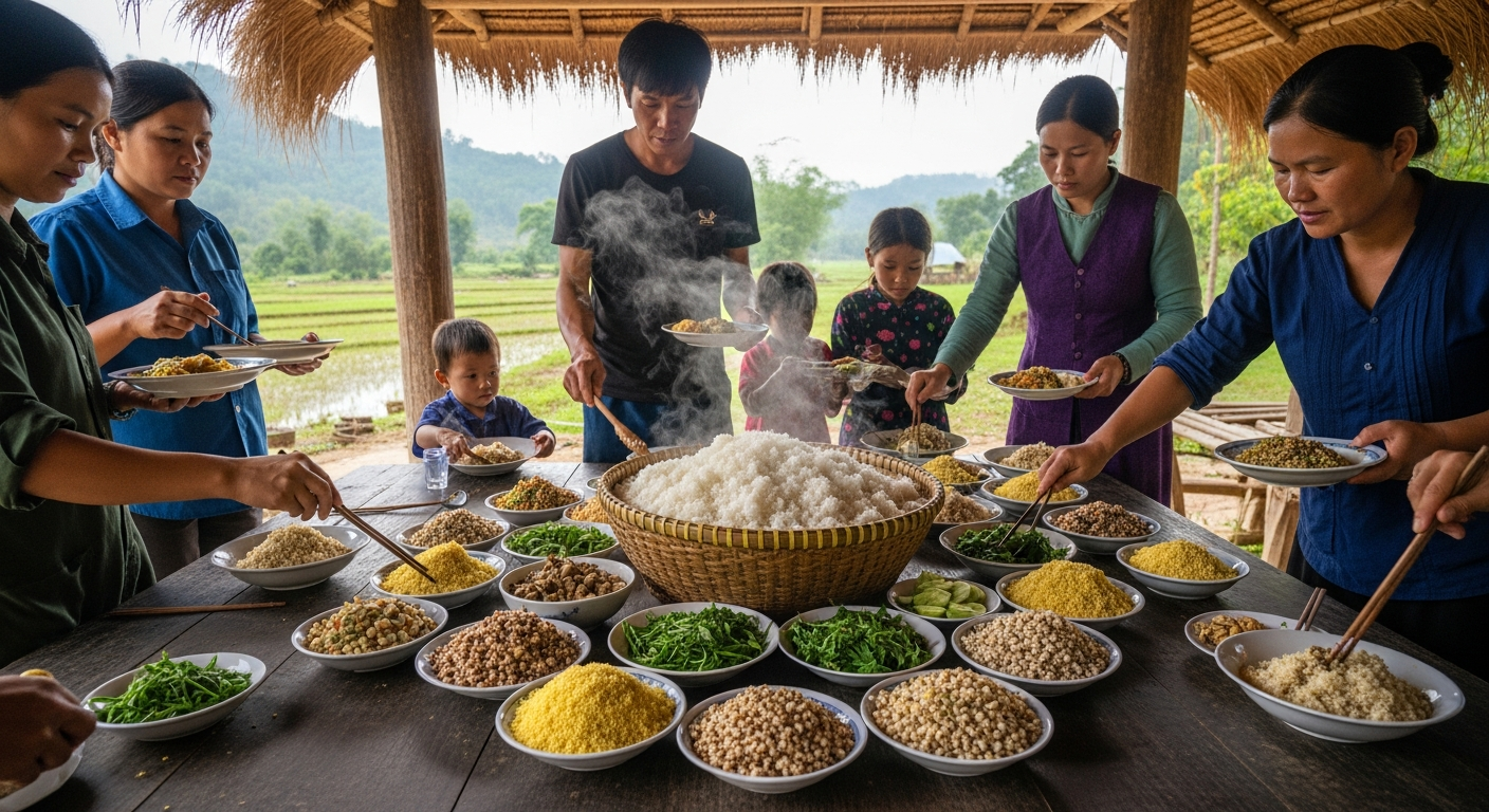 アジアの食文化を形作る伝統的な穀物料理