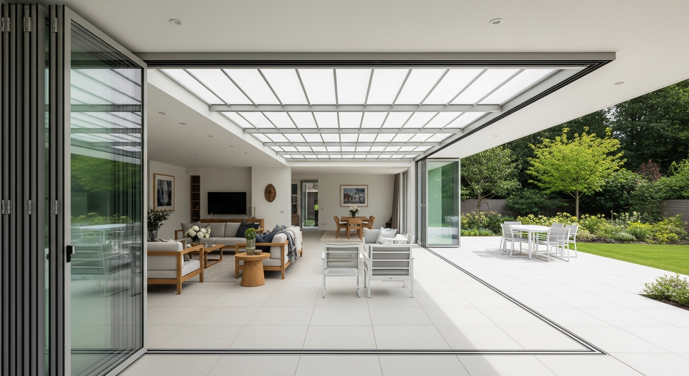 Kevyt rakenne yhdistää sisä- ja ulkotilat