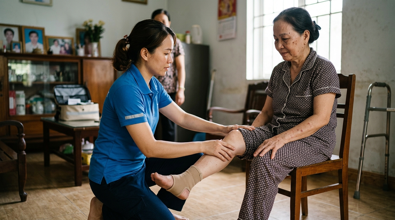 Hỗ trợ y tế tại nhà cho người hạn chế vận động